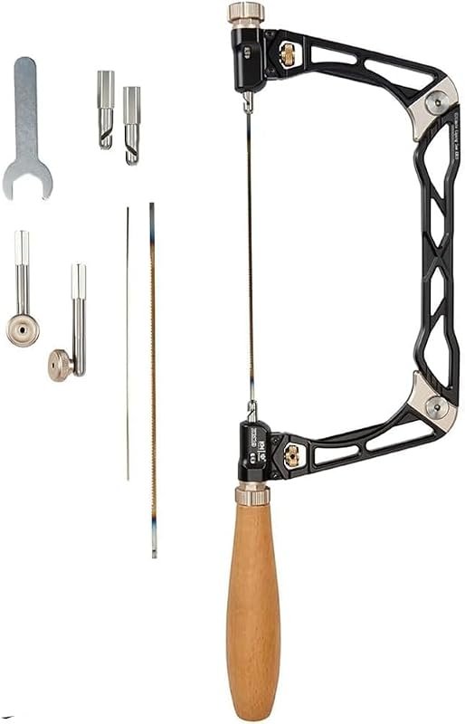 HONGDUI KM-19 6-Inch Coping Saw, Premium Fret Combo Saw for Woodworker