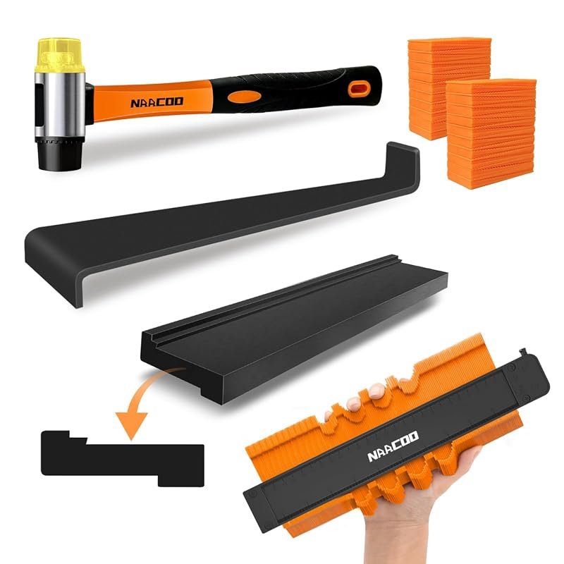 NAACOO Vinyl Flooring Installation Kit with Tapping Block, Pull Bar, S