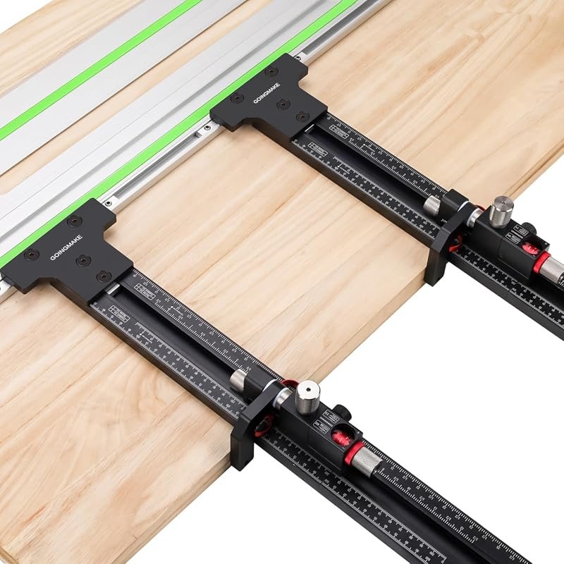 GOINGMAKE Track Saw Parallel Guide System with Micro Adjustable Flip S