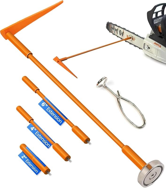 16-Inch Firewood Measuring Tool with 2, 4, and 6-Inch Magnetic Extensi
