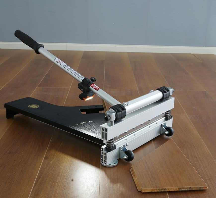 CUTTEREX 13-Inch Vinyl Floor Cutter with Wheels, LED Light, HSS Blade