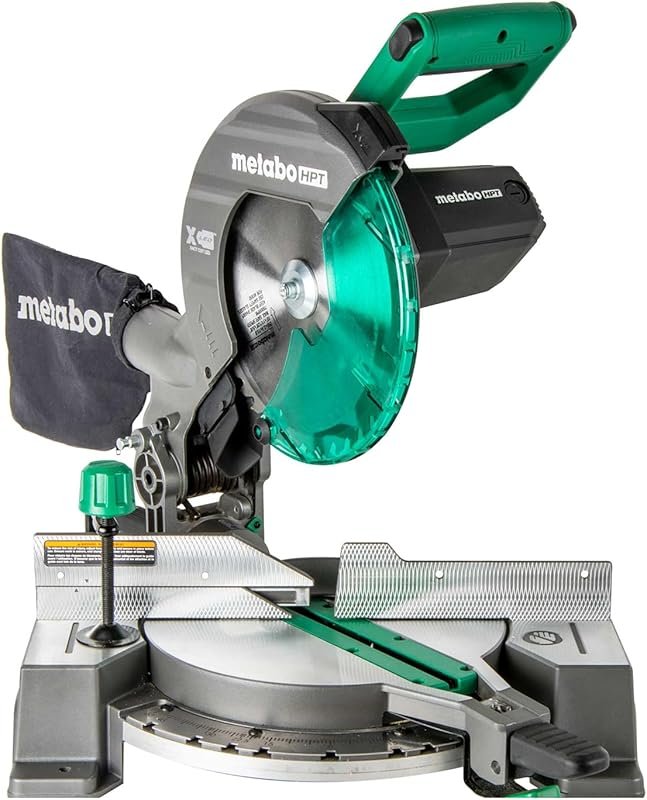 Metabo HPT 10-Inch Single Bevel Compound Miter Saw with Xact Cut Shado