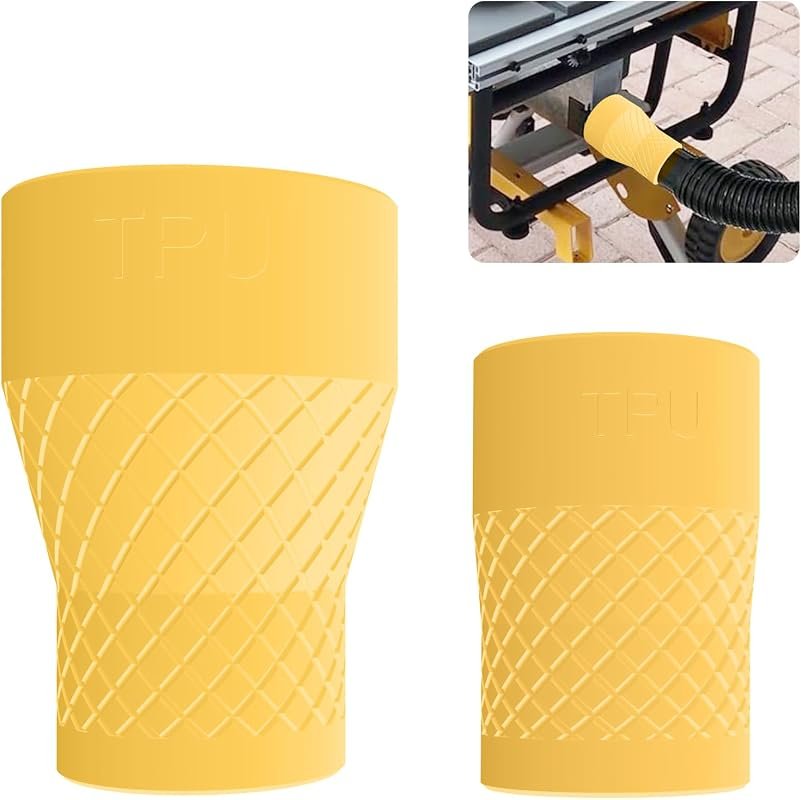 TPU Universal Miter Saw Vacuum Adapter with Quick Connect Dust Hose fo