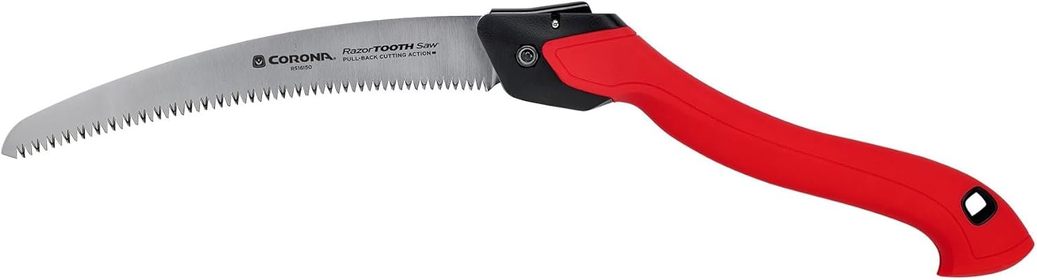Corona Tools RazorTOOTH 10-Inch Folding Pruning Saw with Curved Steel 