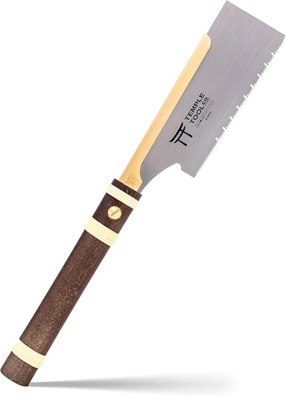 Temple Tool Co. Japanese Dozuki Pull Saw for Dovetails, Tenons, Fine J