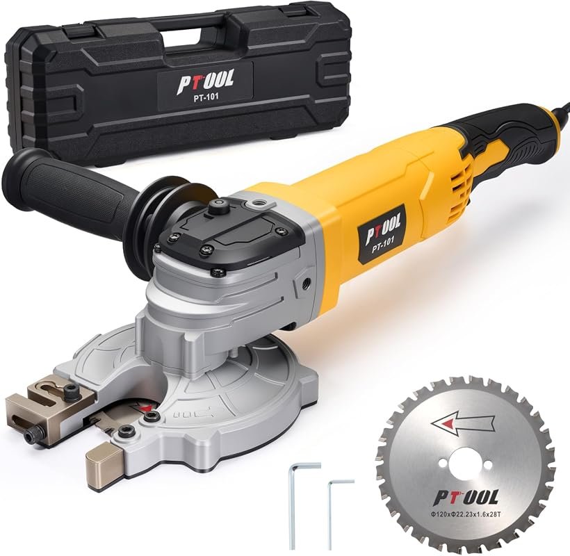 PT-101 Electric Rebar Cutter Saw Kit, 1100W Cold Cut Blade, Handheld 1