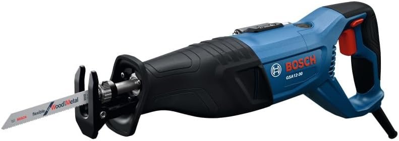 BOSCH GSA12-30 Corded Reciprocating Saw, 12 Amp, 1-3/16 Inch Stroke, T