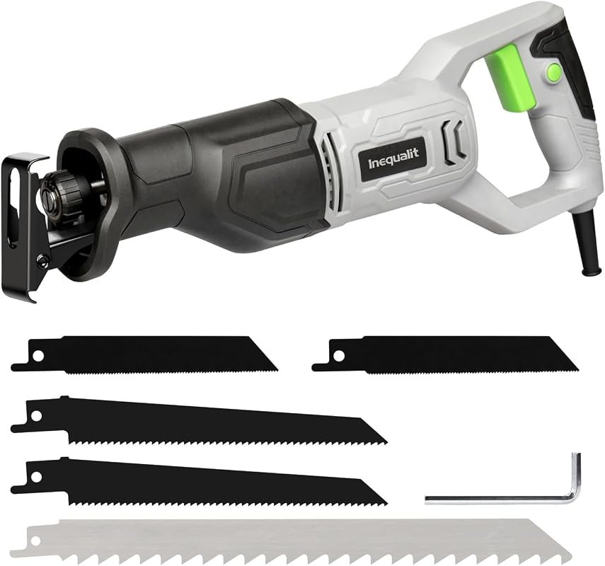 6-Amp Variable Speed Corded Reciprocating Saw, 3000 SPM, 4-1/2-Inch Cu