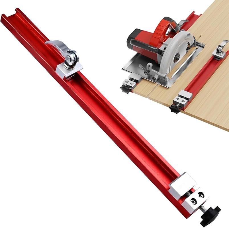 Adjustable Circular Saw Guide Rail for 11.8-Inch Saw Base, Precision W