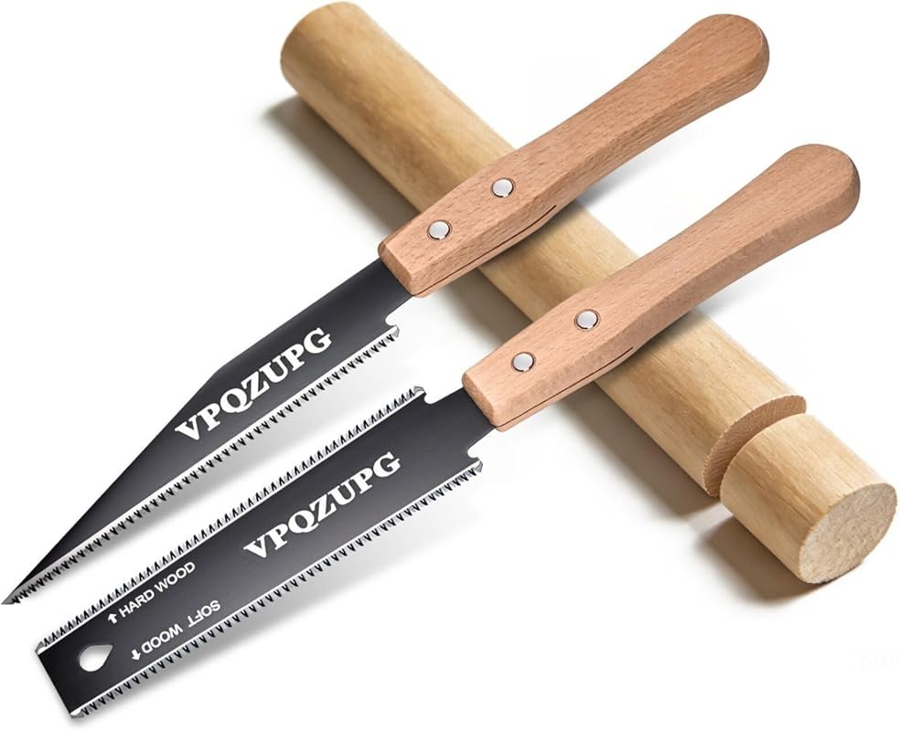 Generic 6-Inch Japanese Double-Edge Pull Saw with Flexible Blade