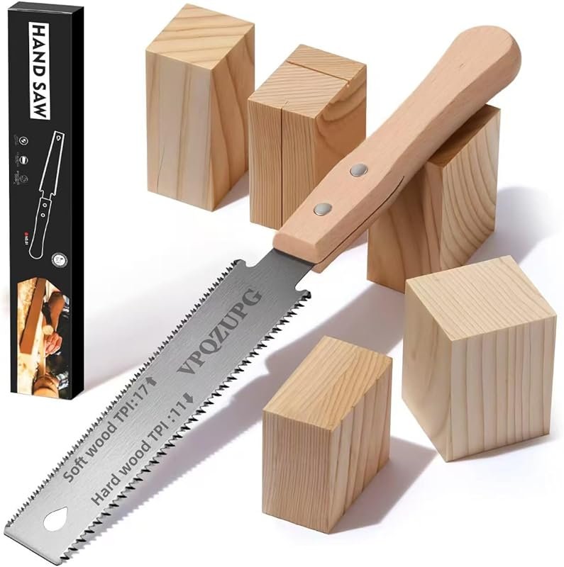 6-Inch Japanese Pull Saw with Sharp Lightweight Wood Handle for Woodwo