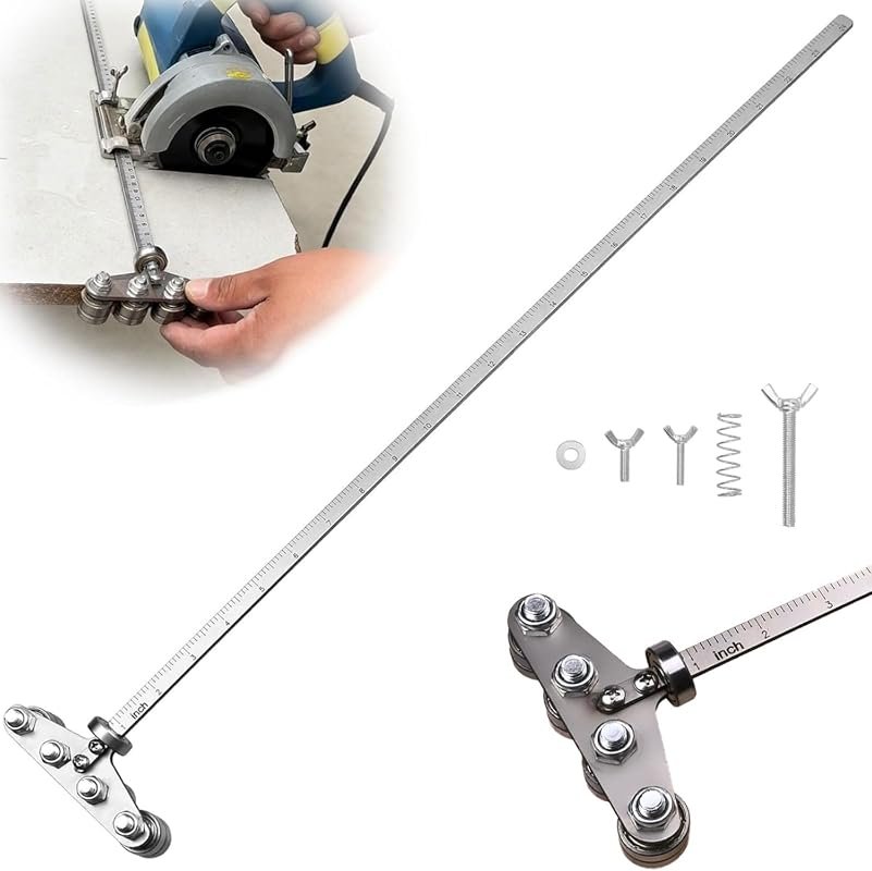 24-Inch Adjustable Stainless Steel Circular Saw Guide Rail for Precise