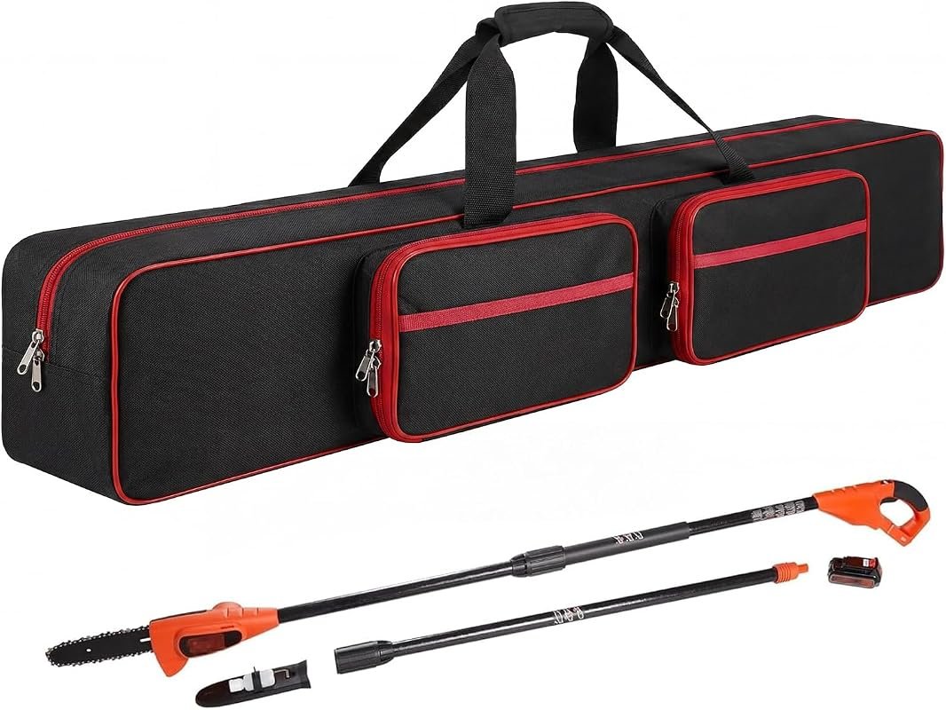 45-Inch Pole Saw Bag with Multiple Pockets and Carrying Handle