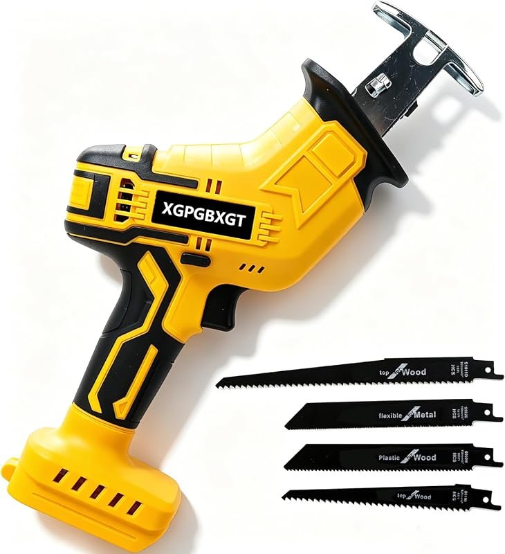 Cordless Reciprocating Saw, 400W Variable Speed Sawzall for Wood, Meta