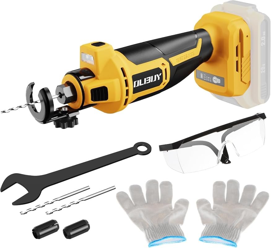 Cordless Drywall Cut-Out Tool for DeWalt 20V with Brushless Motor